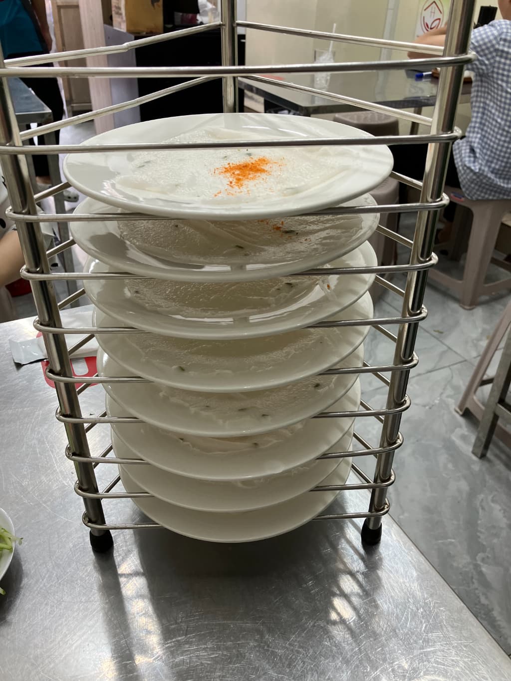 Banh Uot Ban Meの蒸し春巻き