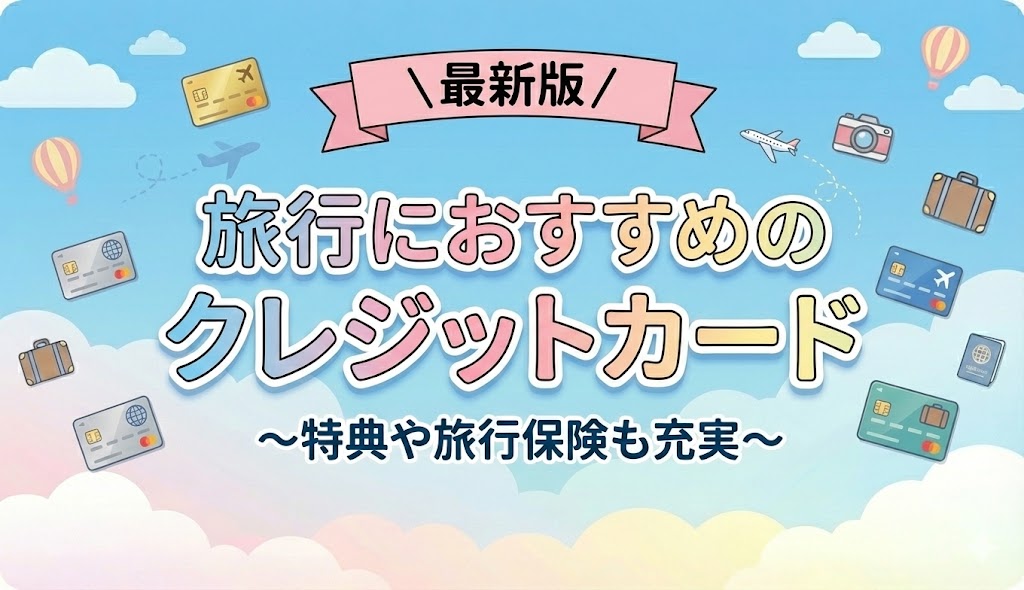 旅行におすすめのクレジットカード5選【ひとり旅の補償も充実】