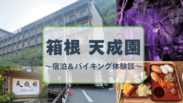箱根天成園の宿泊レビュー体験談